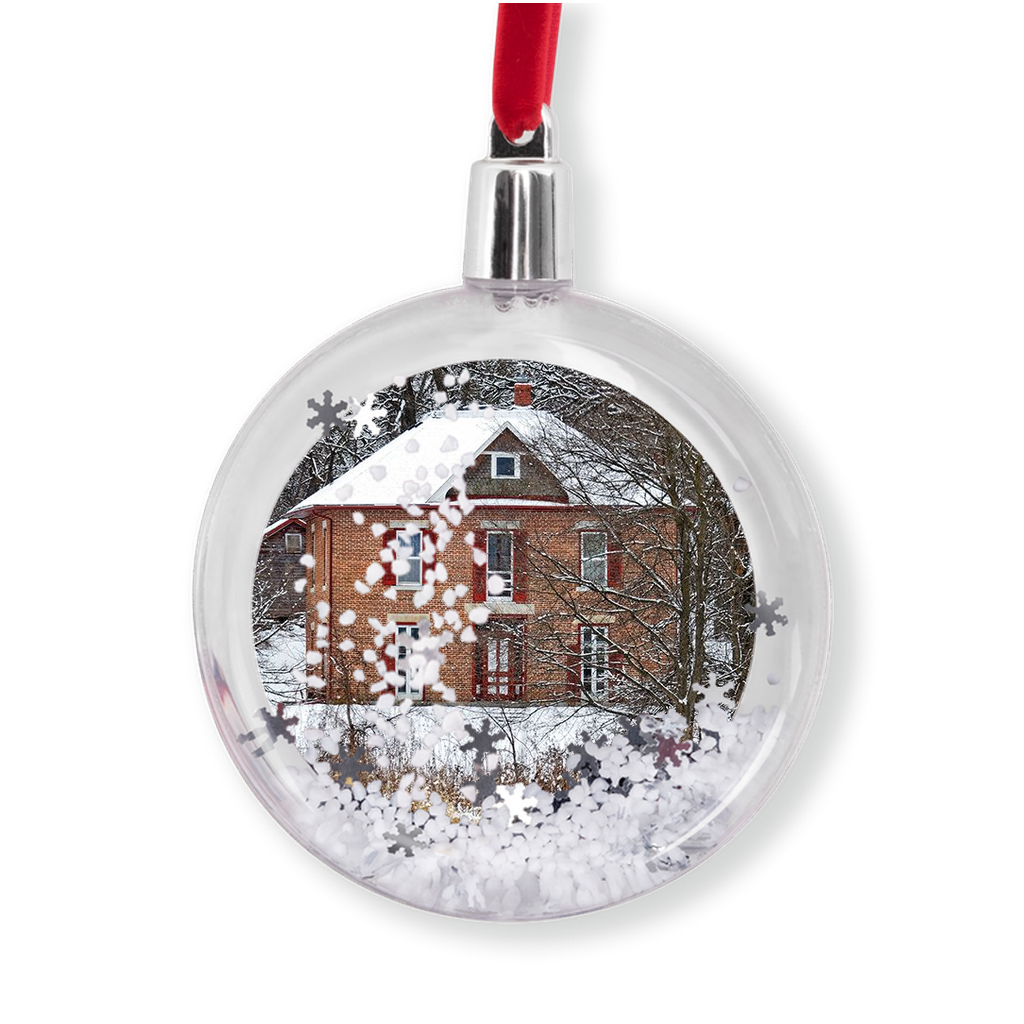 Snow Globe Ornament Hjelle House Decorah Iowa
