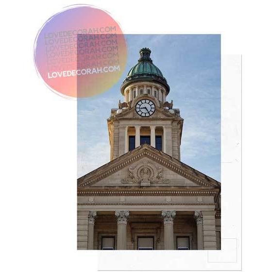 Decorah Iowa Postcard Winneshiek County Courthouse - Kari Yearous Photography WinonaGifts KetoGifts LoveDecorah