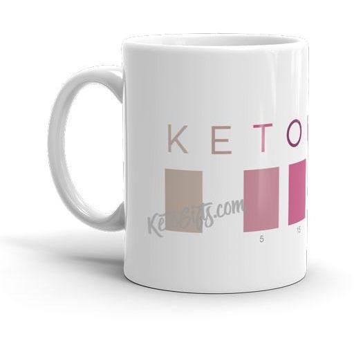 Keto Mug Ketonian Test Strip Colors, Large 15 oz mug - Kari Yearous Photography WinonaGifts KetoGifts LoveDecorah
