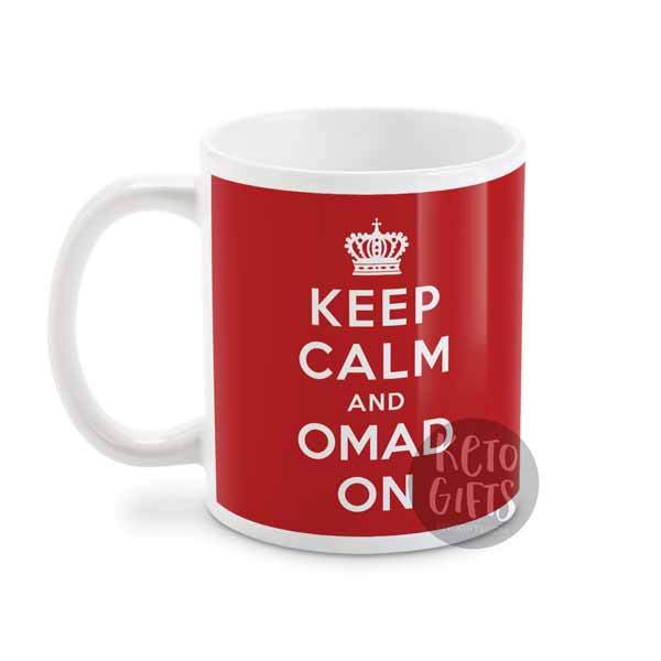 OMAD Coffee Mug, Keep Calm and OMAD On, 15 oz - Kari Yearous Photography WinonaGifts KetoGifts LoveDecorah
