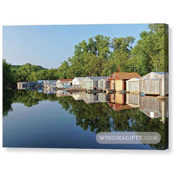 Winona Boat Club Late Summer Afternoon - Canvas Print
