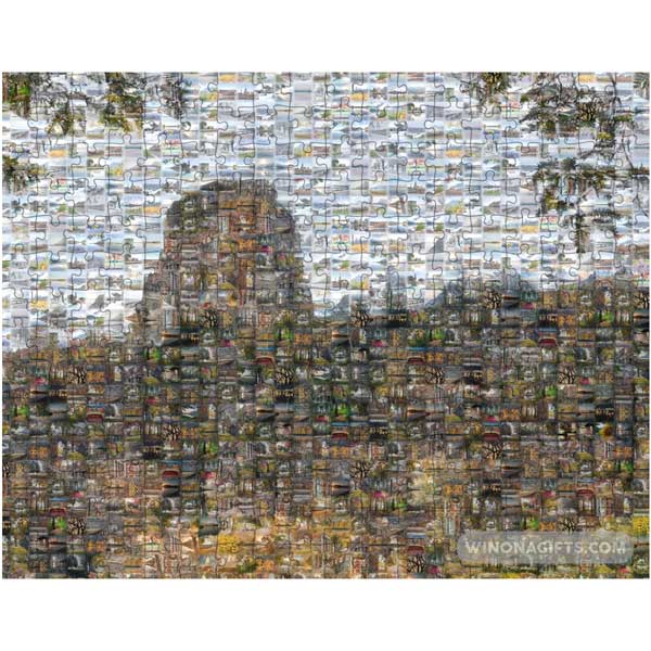 Winona Minnesota Puzzle Sugarloaf Mosaic