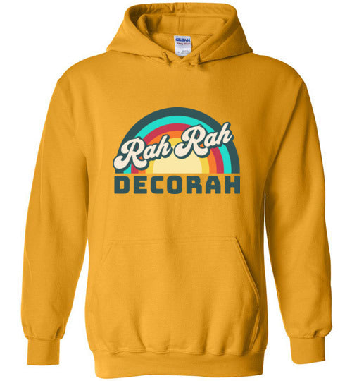 Decorah Iowa Hooded Sweatshirt Rah Rah Decorah Rainbow