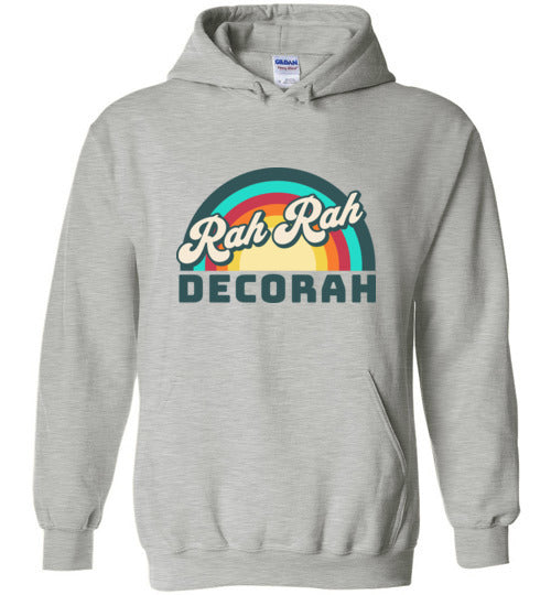 Decorah Iowa Hooded Sweatshirt Rah Rah Decorah Rainbow