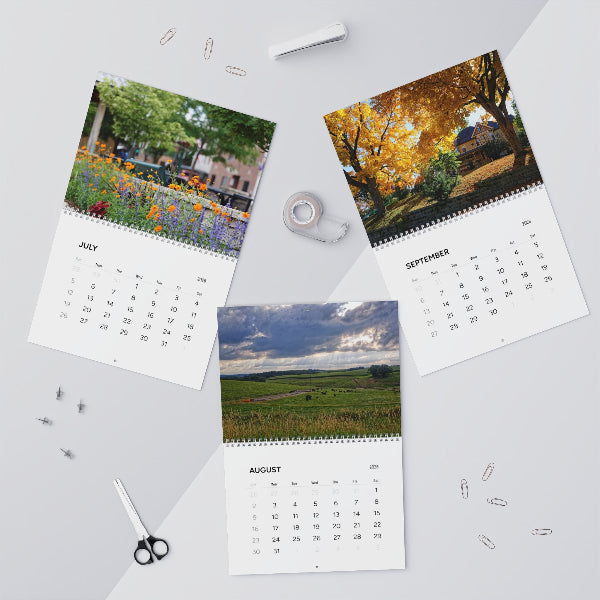 Decorah Iowa 2026 Photo Calendar 8.5x11 Scenic Wall Calendar