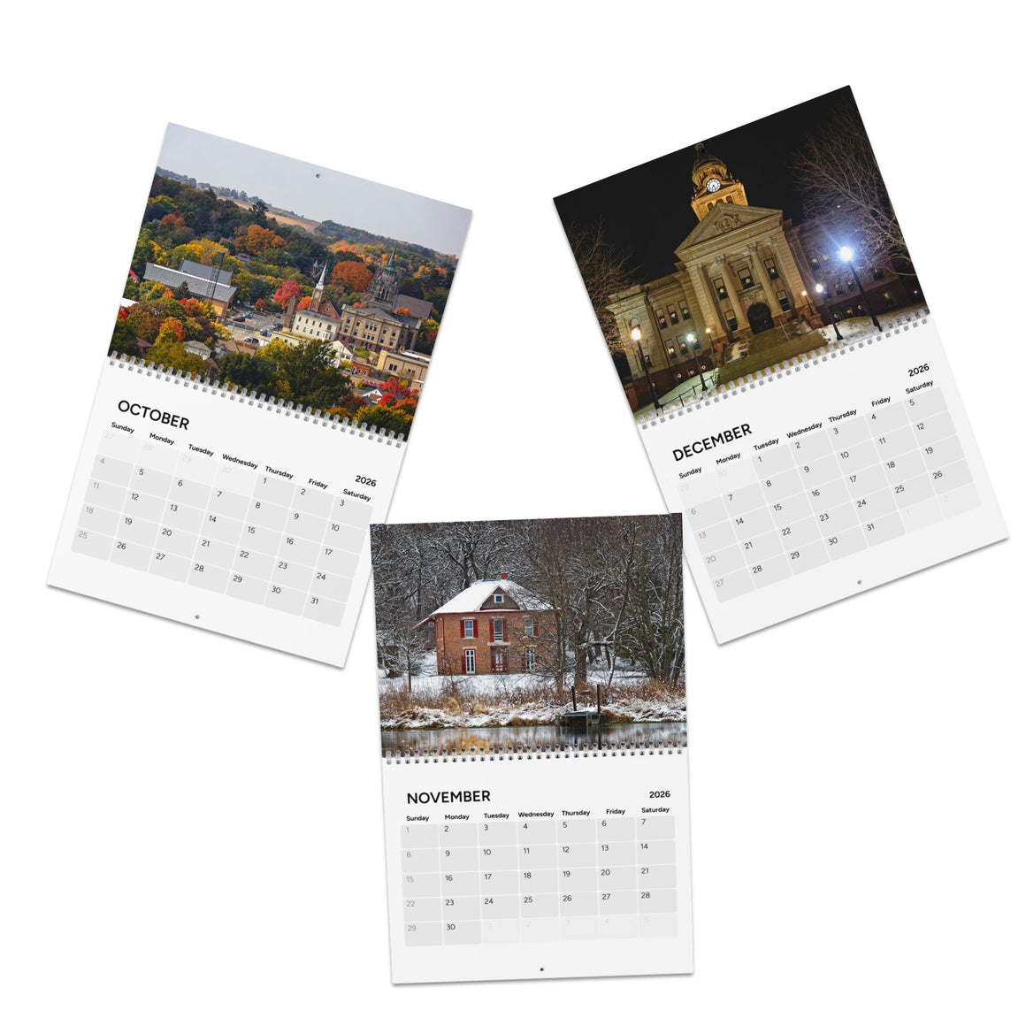 Decorah Iowa 2026 Photo Wall Calendar
