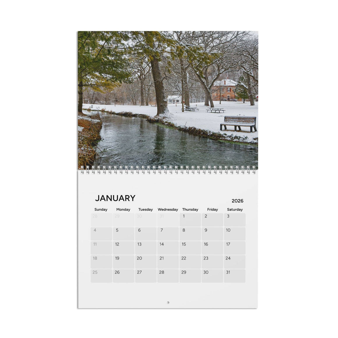 Decorah Iowa 2026 Photo Wall Calendar