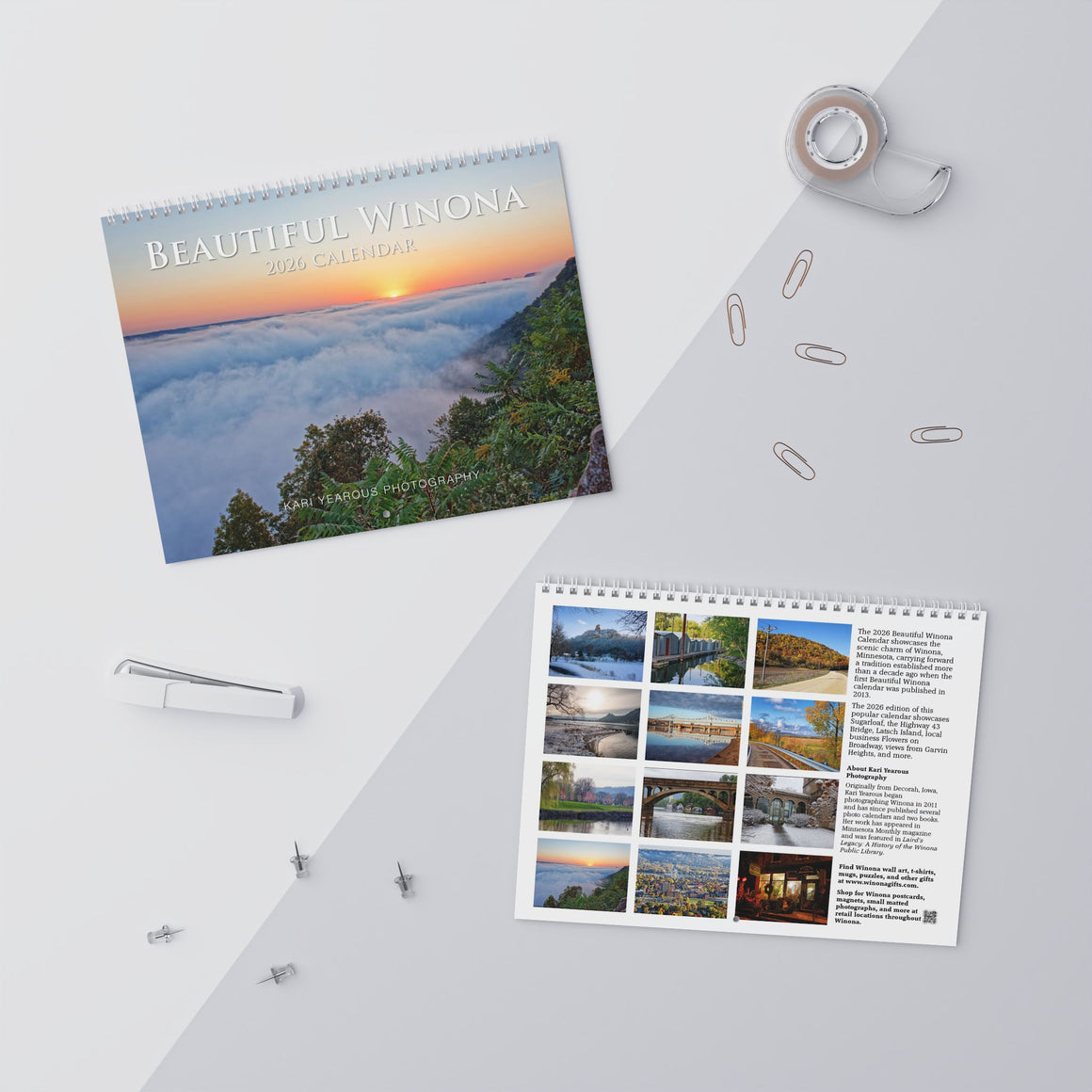 2026 Beautiful Winona Minnesota Wall Calendar