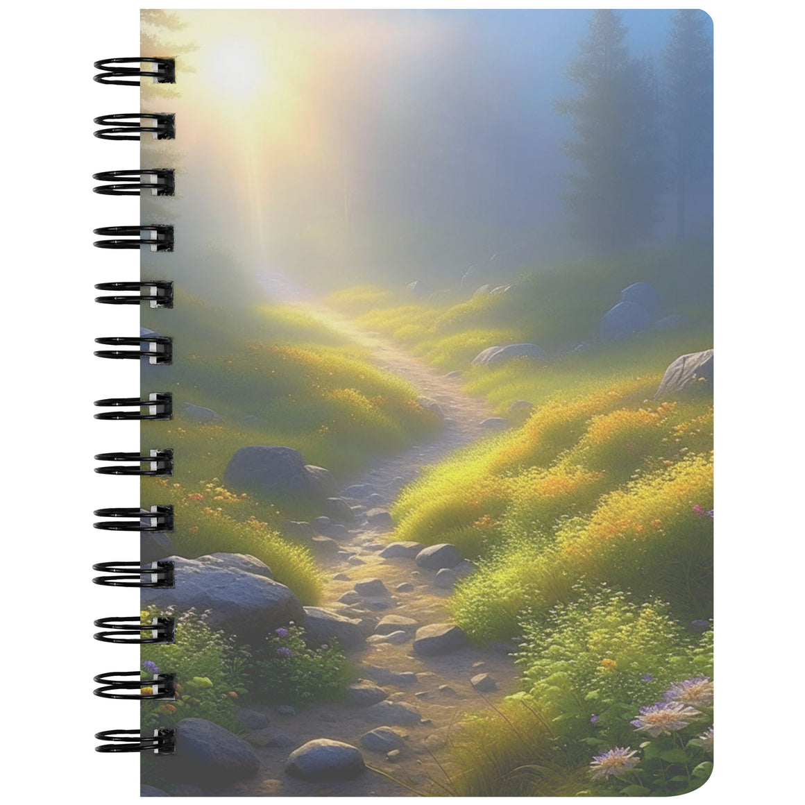 Spiral Notebook Path of Hope, 5" x 7"