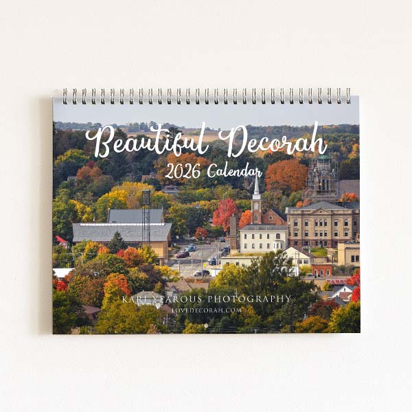 Decorah Iowa 2026 Photo Wall Calendar