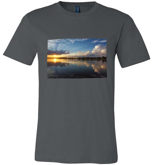 Winona Minnesota Sunset T-Shirt, Canvas Unisex Shirt - Kari Yearous Photography WinonaGifts KetoGifts LoveDecorah