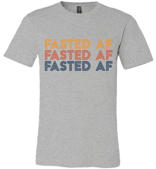 Fasted AF Shirt Fasting T-Shirt, Canvas Unisex - Kari Yearous Photography WinonaGifts KetoGifts LoveDecorah