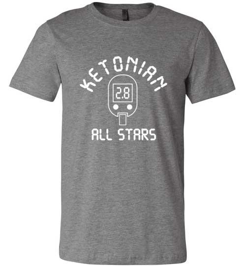 Keto T-Shirt Ketonian All Stars Blood Ketone Reading - Kari Yearous Photography WinonaGifts KetoGifts LoveDecorah