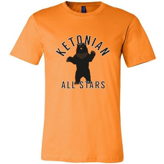 Keto T-Shirt, Ketonian All Stars Standing Bear, Canvas Unisex T-Shirt - Kari Yearous Photography WinonaGifts KetoGifts LoveDecorah
