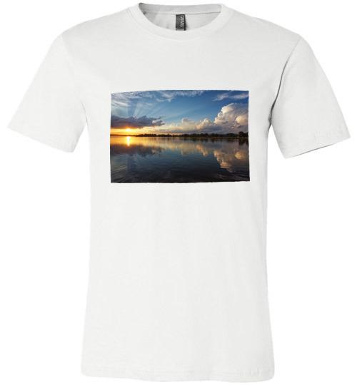 Winona Minnesota Sunset T-Shirt, Canvas Unisex Shirt - Kari Yearous Photography WinonaGifts KetoGifts LoveDecorah