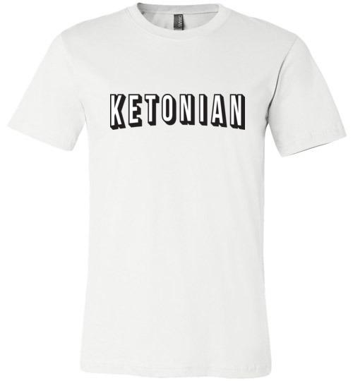 Keto T-Shirt Ketonian Netflix Style, Canvas Unsiex Shirt - Kari Yearous Photography WinonaGifts KetoGifts LoveDecorah