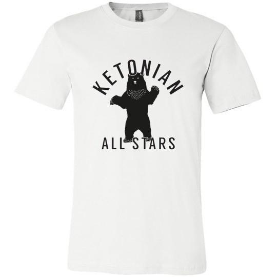 Keto T-Shirt, Ketonian All Stars Standing Bear, Canvas Unisex T-Shirt - Kari Yearous Photography WinonaGifts KetoGifts LoveDecorah
