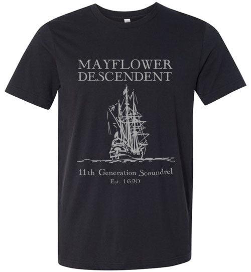Mayflower Descendent T-shirt Est. 1620