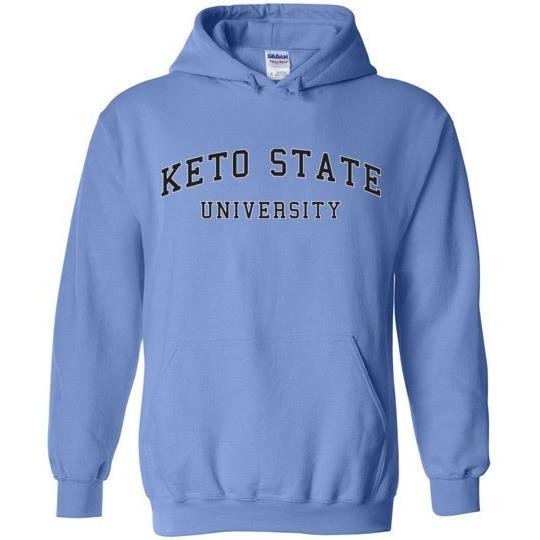Keto Hoodie Sweatshirt, Keto State University, Gildan Heavy Blend Hoodie - Kari Yearous Photography WinonaGifts KetoGifts LoveDecorah