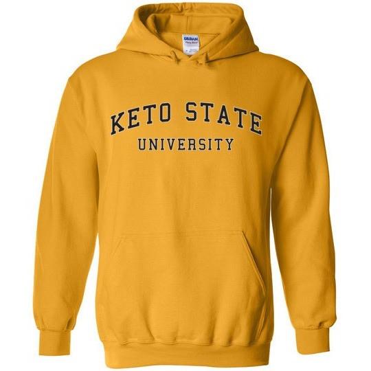 Keto Hoodie Sweatshirt, Keto State University, Gildan Heavy Blend Hoodie - Kari Yearous Photography WinonaGifts KetoGifts LoveDecorah