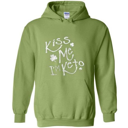 Keto St Patrick's Day Sweatshirt Kiss Me I'm Keto - Kari Yearous Photography WinonaGifts KetoGifts LoveDecorah