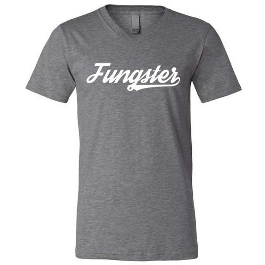 Fasting Fungster V-Neck T-Shirt, Canvas Unisex - Kari Yearous Photography WinonaGifts KetoGifts LoveDecorah