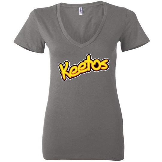 Funny Keto T-Shirt Keetos, Bella Ladies Deep V-Neck - Kari Yearous Photography WinonaGifts KetoGifts LoveDecorah