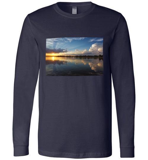 Winona Minnesota Sunset T-Shirt, Long Sleeve - Kari Yearous Photography WinonaGifts KetoGifts LoveDecorah