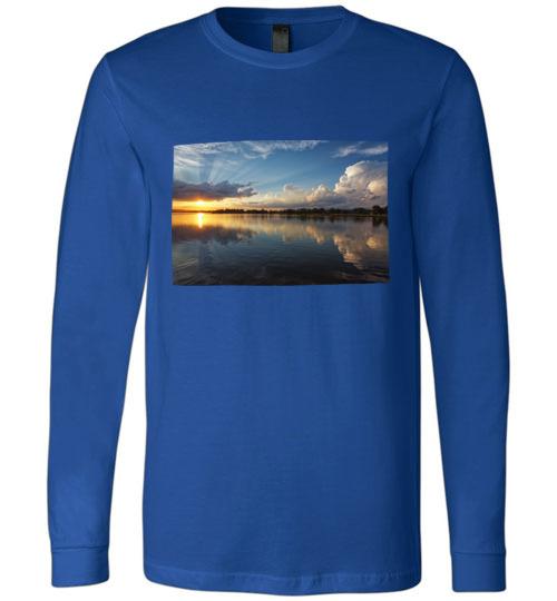 Winona Minnesota Sunset T-Shirt, Long Sleeve - Kari Yearous Photography WinonaGifts KetoGifts LoveDecorah