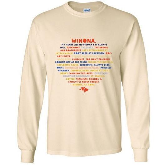 T-Shirt Heart Lies In Winona WACS + Rocco's Version, Gildan Long Sleeve - Kari Yearous Photography