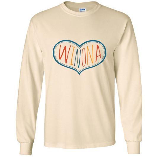 Winona Hoodie Sweatshirt + Long Sleeve Tee, Multicolor Heart - Kari Yearous Photography WinonaGifts KetoGifts LoveDecorah