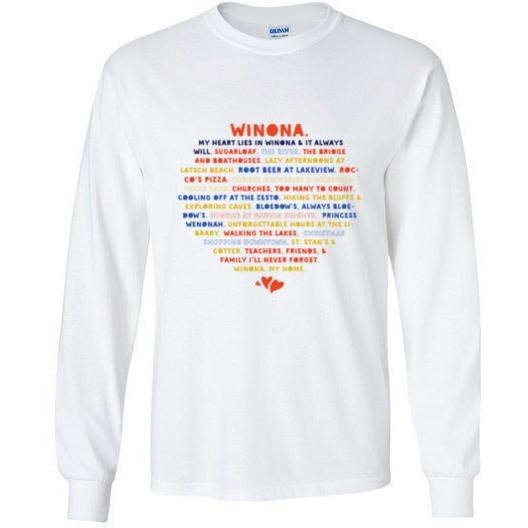 T-Shirt Heart Lies In Winona WACS + Rocco's Version, Gildan Long Sleeve - Kari Yearous Photography