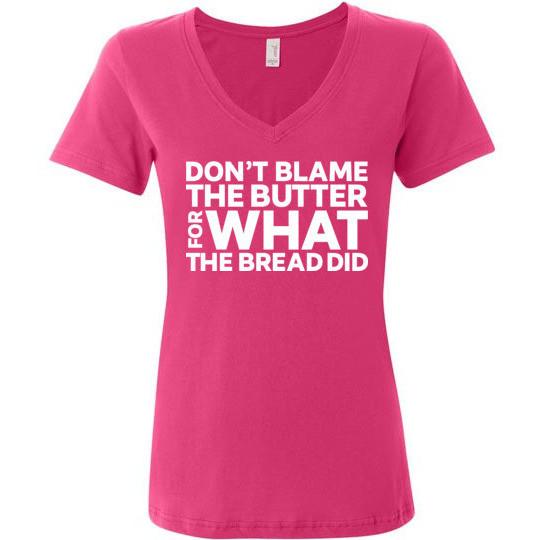 Keto Ladies T-Shirt Don't Blame Butter - Kari Yearous Photography WinonaGifts KetoGifts LoveDecorah