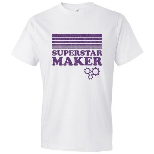 Superstar Maker T-Shirt, Purple Glitter, Youth Sizes - Kari Yearous Photography WinonaGifts KetoGifts LoveDecorah