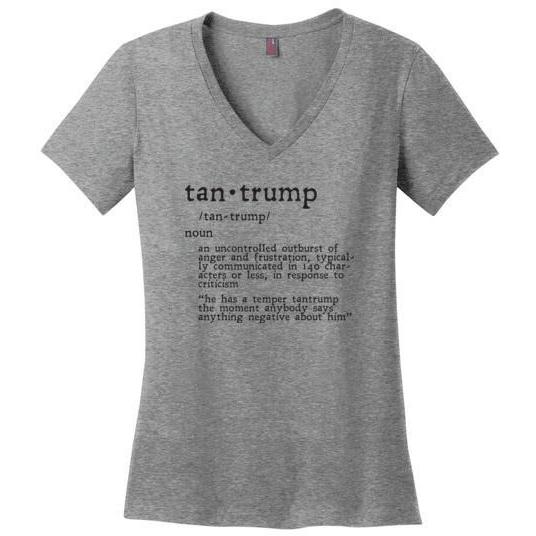 Tantrump Funny T-Shirt, Ladies Perfect Made V-Neck - Kari Yearous Photography WinonaGifts KetoGifts LoveDecorah