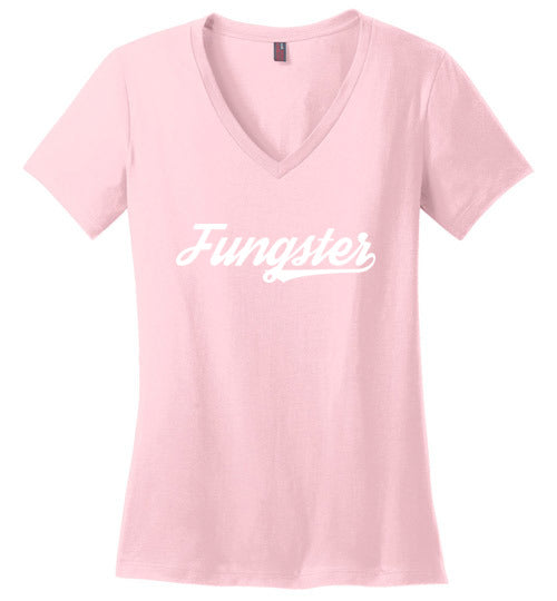 Fungster T-Shirt, Ladies Perfect Weight V-Neck, Australian Listing