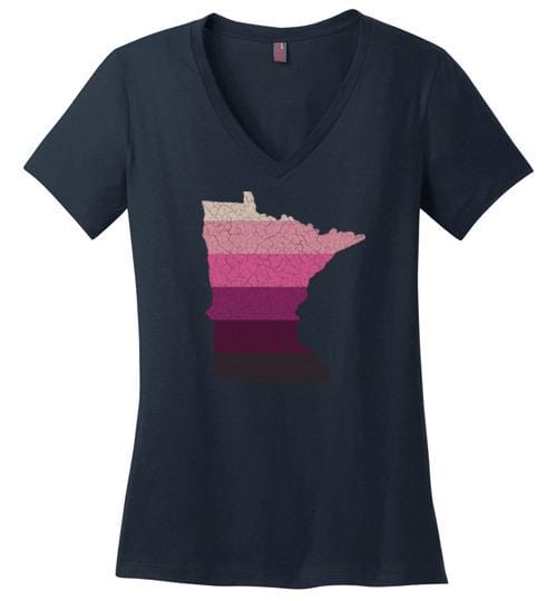 Minnesota Keto T-Shirt Ladies V-Neck - Kari Yearous Photography WinonaGifts KetoGifts LoveDecorah