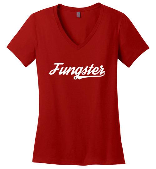 Fungster T-Shirt, Ladies V-Neck, Australian Listing - Kari Yearous Photography WinonaGifts KetoGifts LoveDecorah