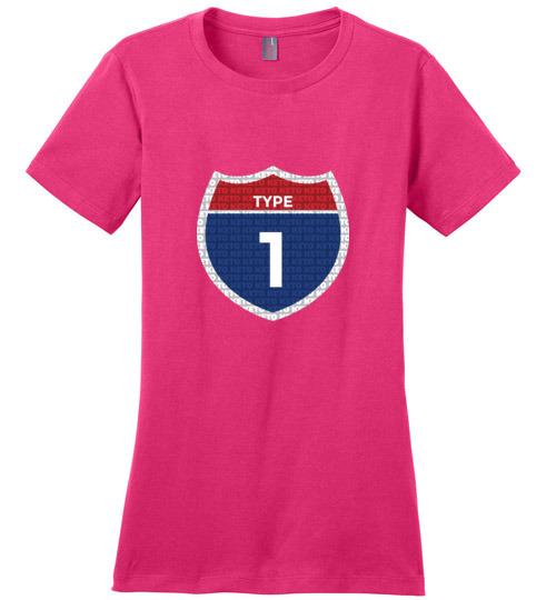 Type One Keto T-Shirt, Interstate, Ladies Perfect Weight Tee - Kari Yearous Photography WinonaGifts KetoGifts LoveDecorah
