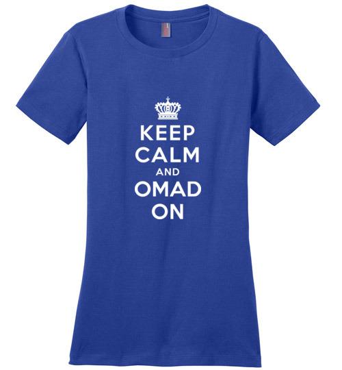 OMAD T-Shirt Keep Calm and OMAD On, Ladies Perfect Weight Tee, Fasting T-Shirt - Kari Yearous Photography WinonaGifts KetoGifts LoveDecorah