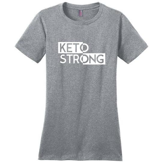 Women's Keto T-Shirt Keto Strong Ladies Perfect Weight Tee - Kari Yearous Photography WinonaGifts KetoGifts LoveDecorah