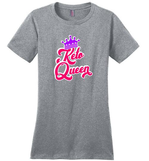Keto Queen T-Shirt, Ladies Perfect Weight Tee - Kari Yearous Photography WinonaGifts KetoGifts LoveDecorah