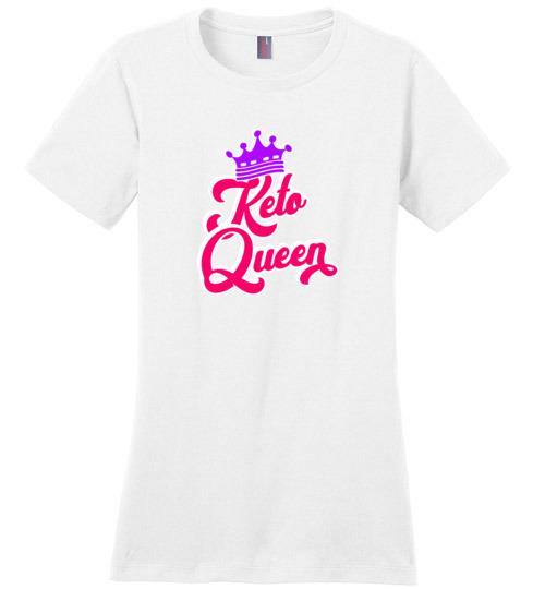 Keto Queen T-Shirt, Ladies Perfect Weight Tee - Kari Yearous Photography WinonaGifts KetoGifts LoveDecorah