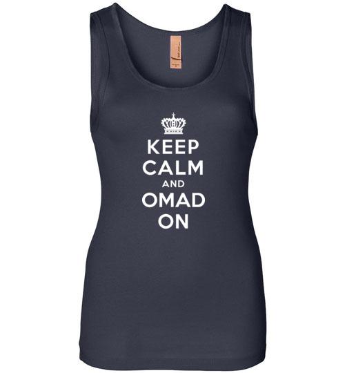 Ladies OMAD Fasting Tank Top, Keep Calm and OMAD On - Kari Yearous Photography WinonaGifts KetoGifts LoveDecorah
