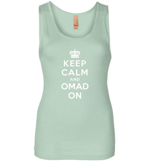 Ladies OMAD Fasting Tank Top, Keep Calm and OMAD On - Kari Yearous Photography WinonaGifts KetoGifts LoveDecorah