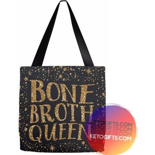 Keto Gift Paleo Tote Bag Bone Broth Queen - Kari Yearous Photography
