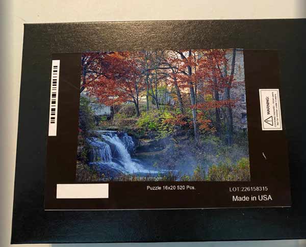Pickwick Mill Minnesota 520 Piece Puzzle Falls with Mill