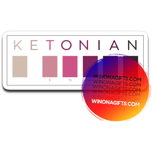 Keto Decal Ketonian Test Strip Colors - Kari Yearous Photography WinonaGifts KetoGifts LoveDecorah