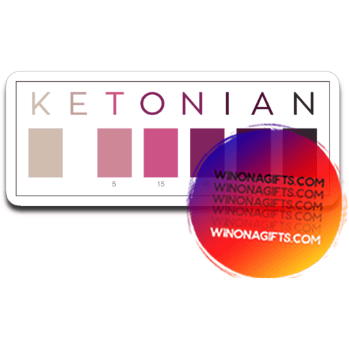Keto Decal Ketonian Test Strip Colors