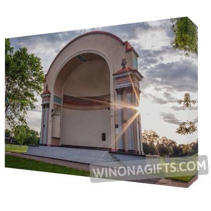 Canvas Wrap 5: x 7" Winona Minnesota Bandshell - Kari Yearous Photography WinonaGifts KetoGifts LoveDecorah
